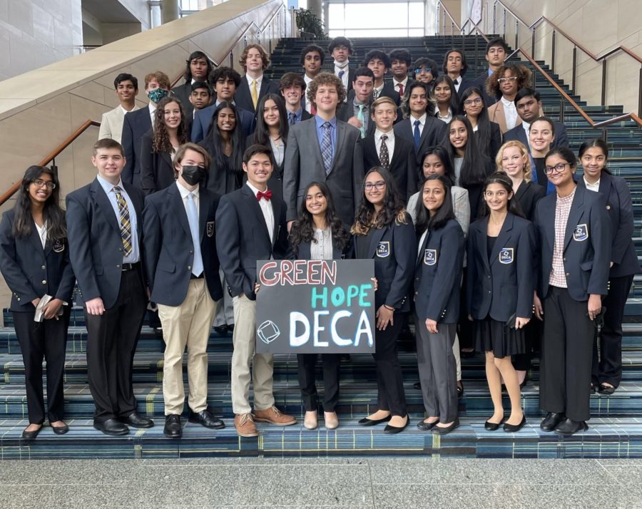 Green Hopes chapter of DECA placed highly at the state competition on February 26th.