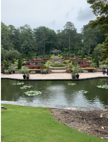 Duke Gardens provides lush greenery for the backdrop of any prom photo.