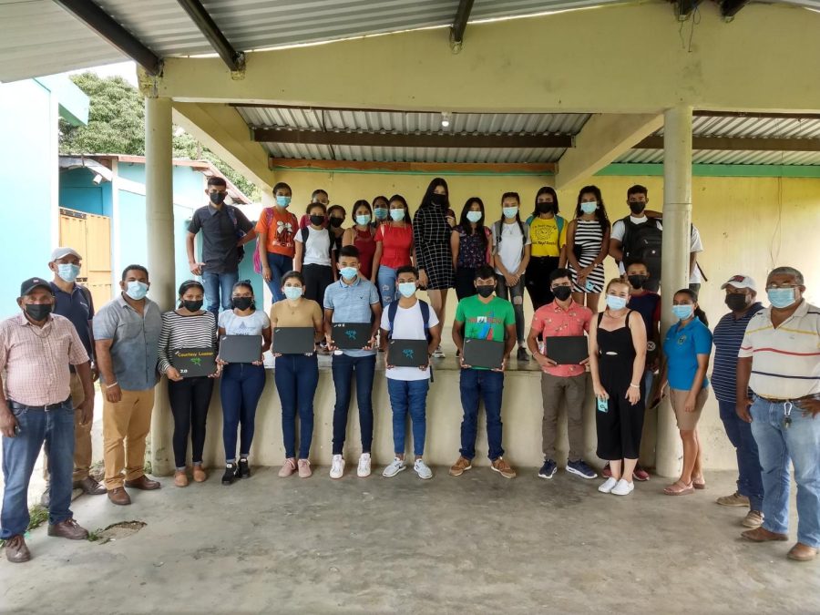 Environmental Club spearheaded an initiative to donate devices to school children in Honduras.