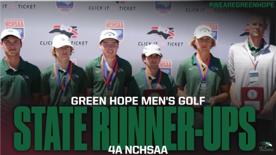 The Men’s Golf team came home as runners up in the state championships.  They were first in public schools.