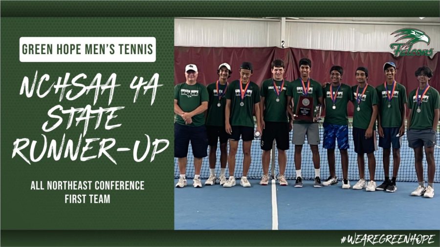 Green Hope Mens Tennis shows off their success at the State 4A Championships