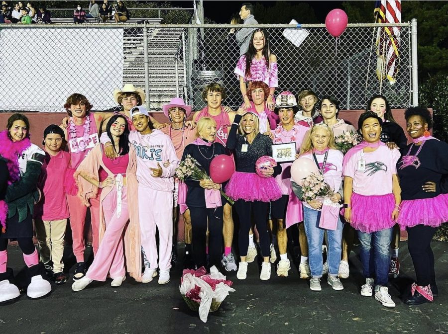 Green Hope High Schools football game against Holly Springs incorporates Pink Out as the nights theme to honor Breast Cancer Awareness Month.