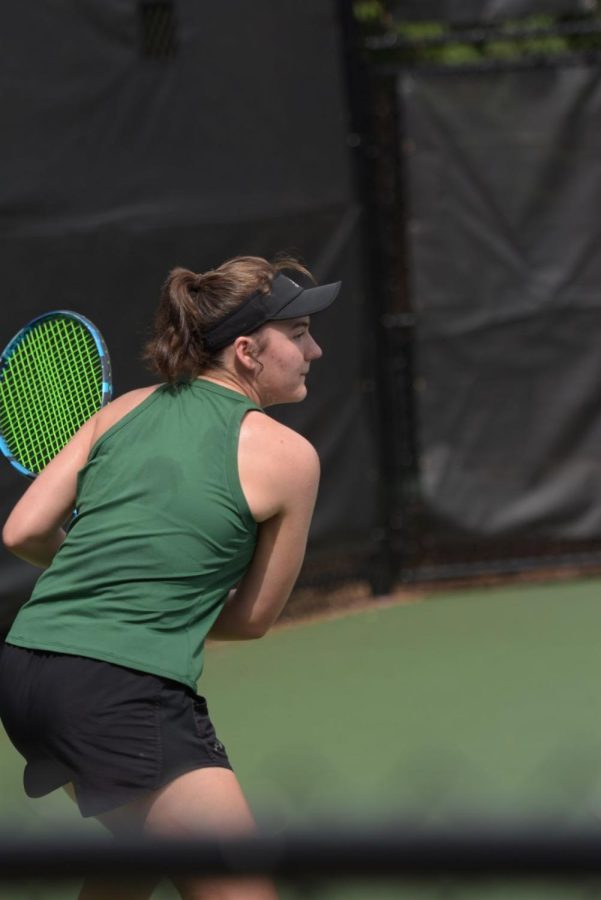 Lisa Kranec (‘24) has been playing tennis for most of her life, and helps the team advance further into playoffs.