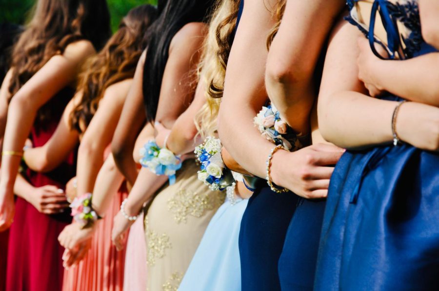 Prom is coming, and students are going shopping to find the perfect dress.