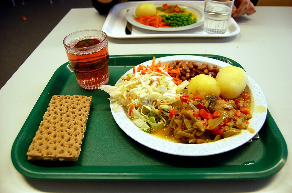 A typical school lunch, which many students rely on as their main source of nutrition even as prices for such meals rise.