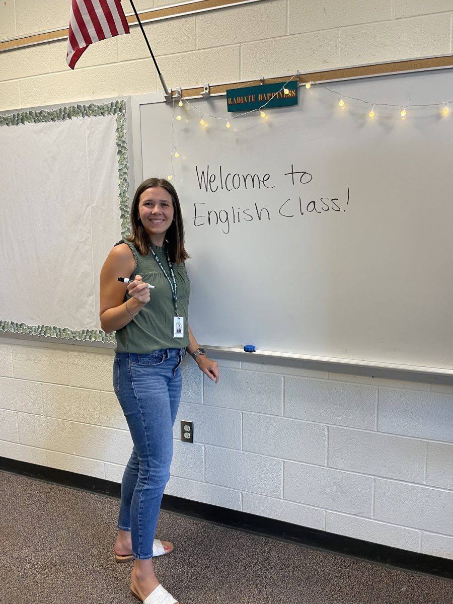 Once an elementary school teacher, Ms. Madeline Leamy now teaches English I and English III.