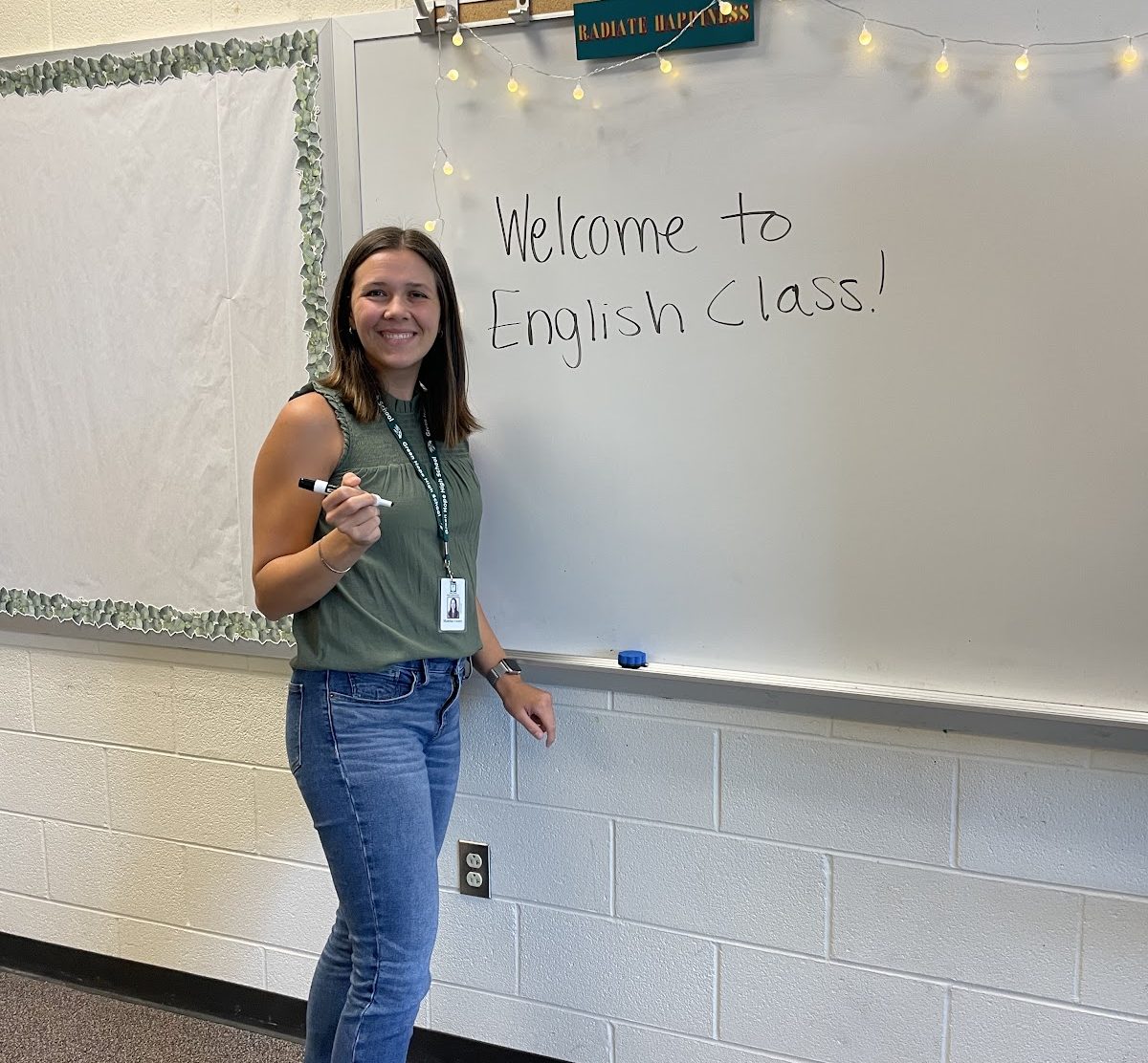 Once an elementary school teacher, Ms. Madeline Leamy now teaches English I and English III.