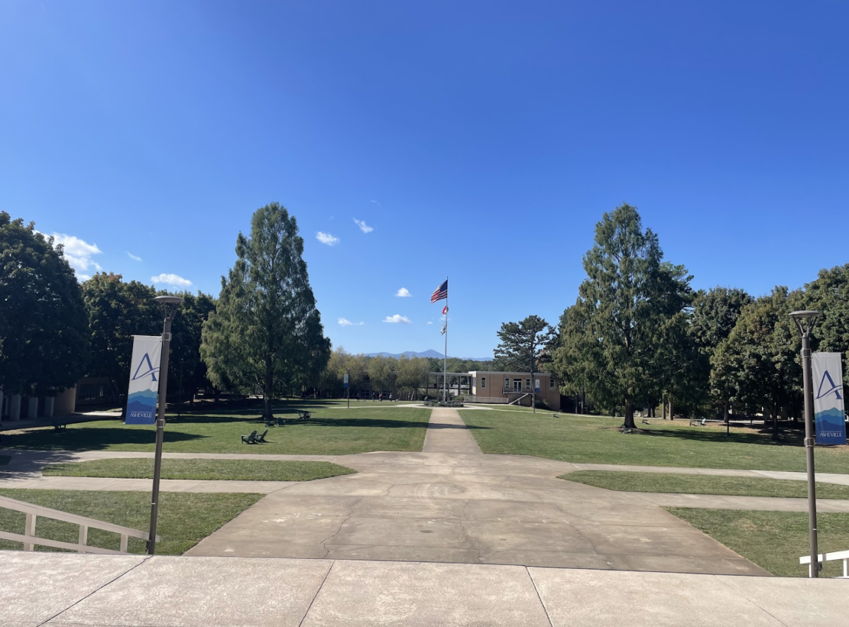 The UNC Asheville campus, overlooking the Quad. The school is offering students increased opportunities for financial aid under the Access Asheville program. 