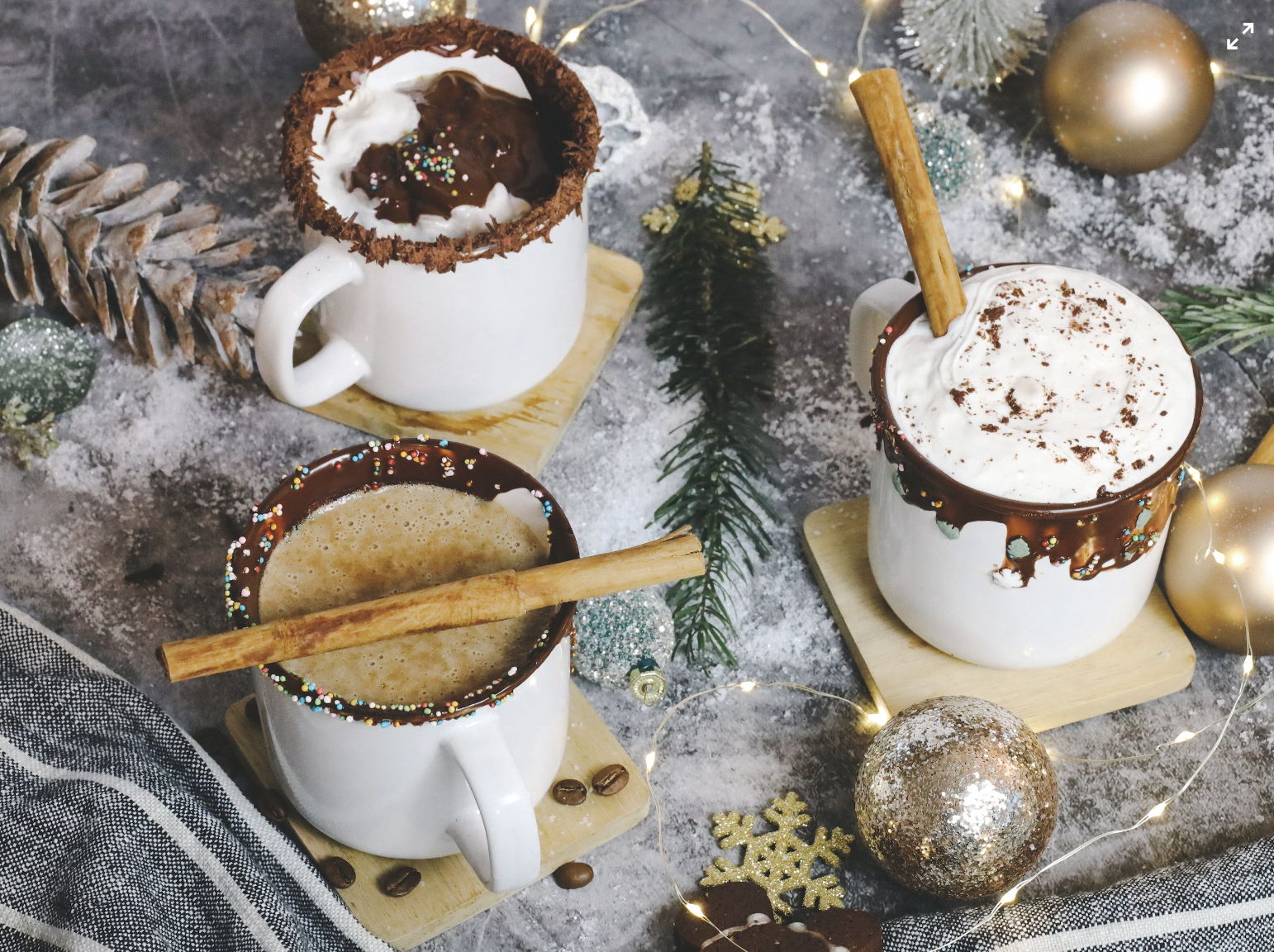 Seasonal drink flavors range from peppermint to winter cookie-infused delights. Photo used with permission from Ruth Georgiev via Unsplash.