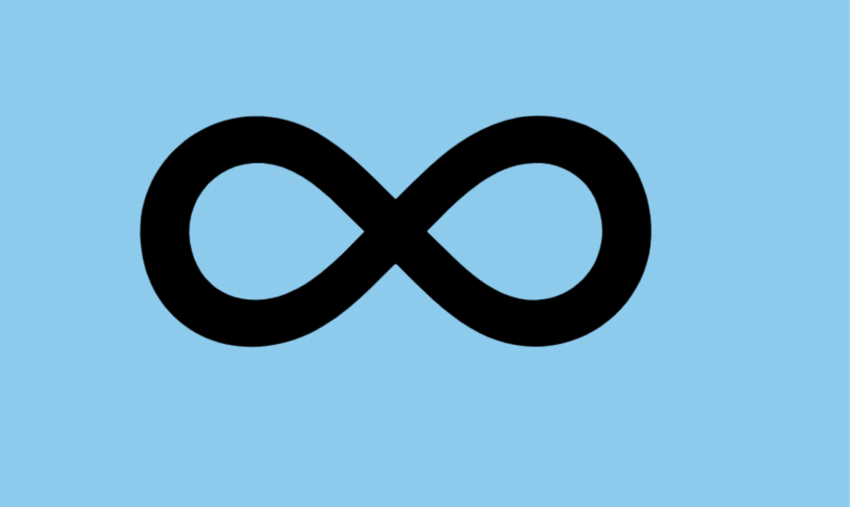 An infinity symbol represents the idea that autism is a complex spectrum that includes individuals with a wide range of abilities. 