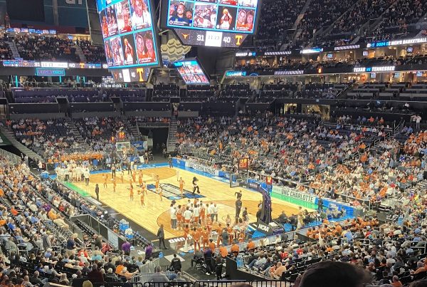 Played in the Hornets home arena, Charlotte played host to first and second-round matchups including UNC vs. Michigan State. 

