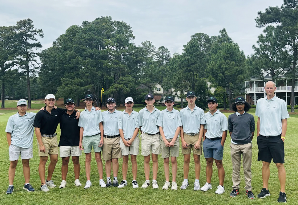 Following a back-to-back season finishing runner-up in the state, the Green Hope mens golf team finished third in the NCHSAA 4A State Championship. Photo used with permission from Coach Nathaniel Denton. 
