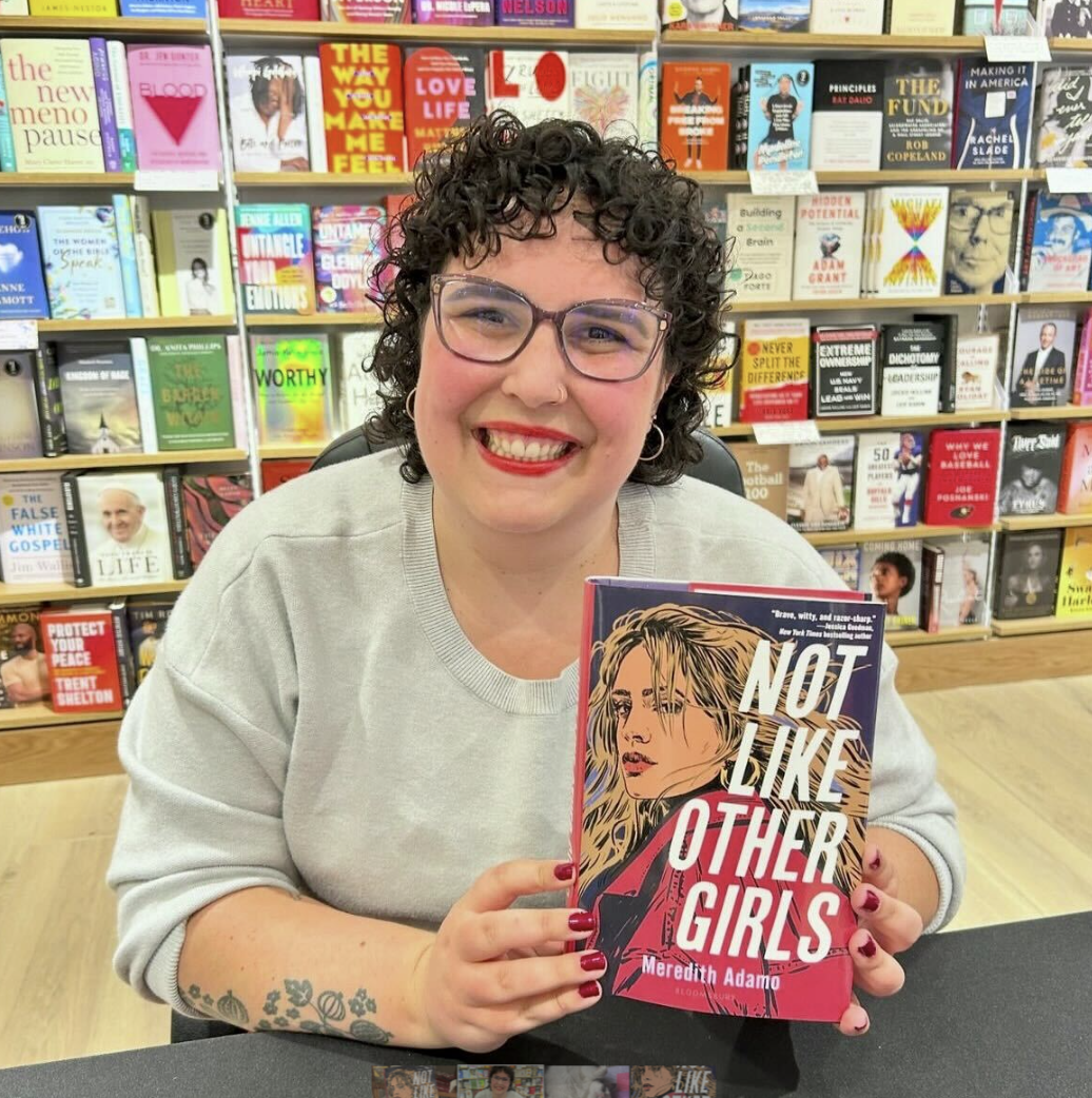 Author Meredith Adamo paid a visit to Green Hope High School to discuss her novel Not Like Other Girls on May 24. Photo used with permission from Meredith Adamo. 