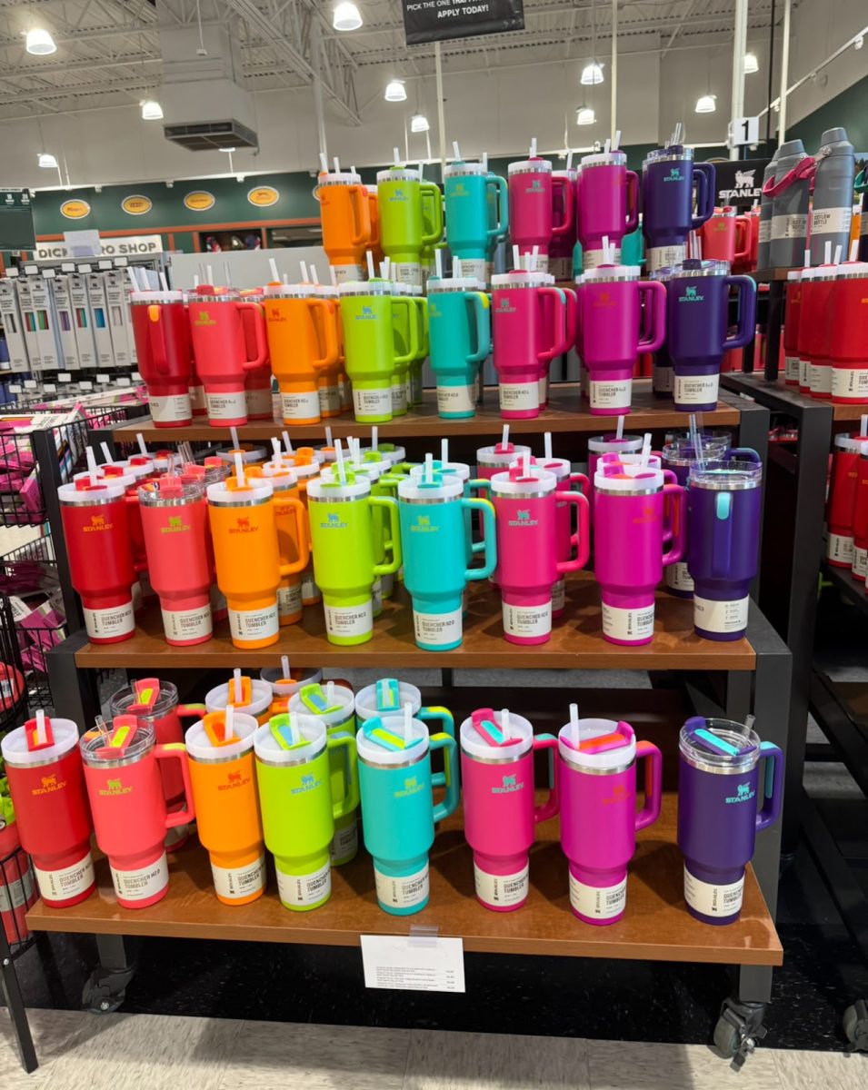 Colorful Stanley displays are a common sight in popular retail stores such as Target