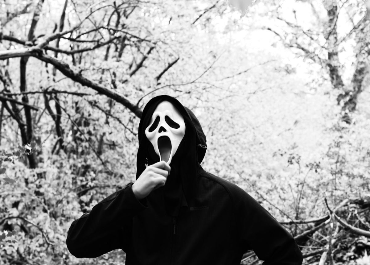 Ghostface, developed by Wes Craven, is one of the most popular horror movie mascots of all time. Photo used with permission from Nik on Unsplash.