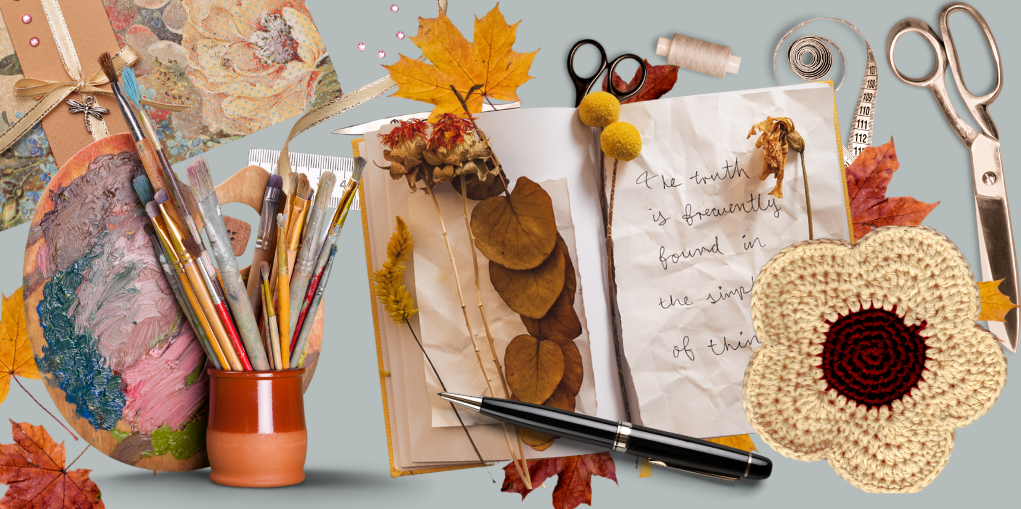 A great way to fall into autumn is through arts and crafts. Stop by your local JOANN or Michael's and try out some of these ideas. 