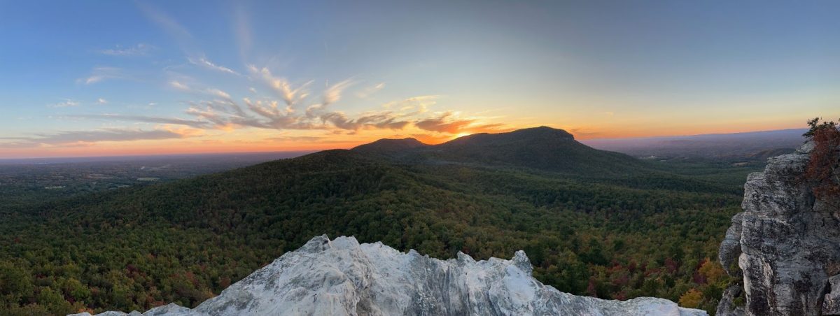 A sunset on Hanging Rock, one of NCs most popular hiking areas. 