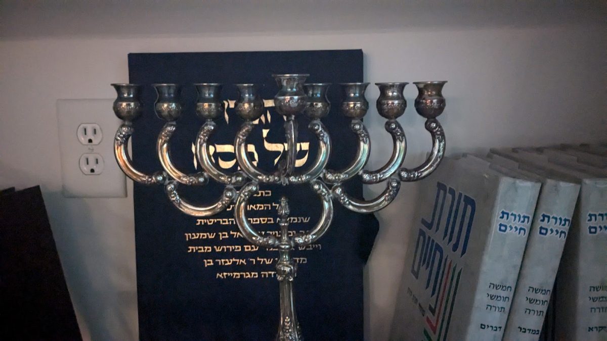 The menorah is a nine branched candelabra which is lit each day of Hanukkah.