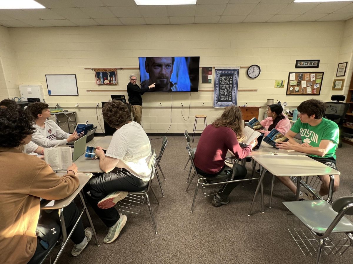 Kenneth Branagh, the puppet master behind the English IV curriculum, is used to teach a lesson on “Othello.”
