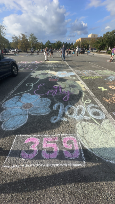 Though the chalk will wash away, the memories made while decorating will stay forever. 
