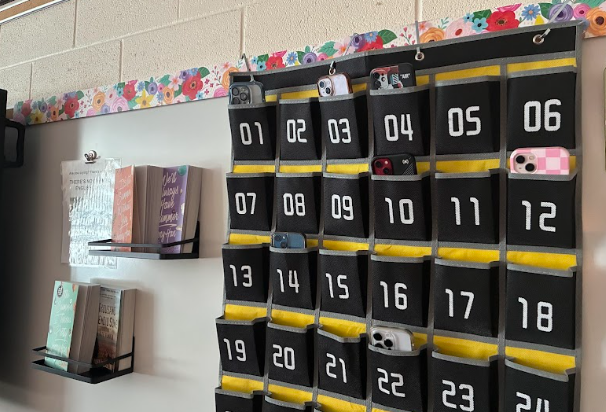 A phone caddy is the new solution to keep phone usage out of classrooms.