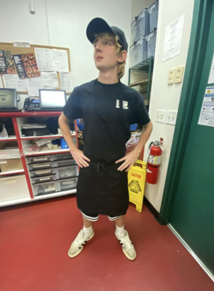 Junior Jake Barnett (‘27) employed at Jetts pizza.