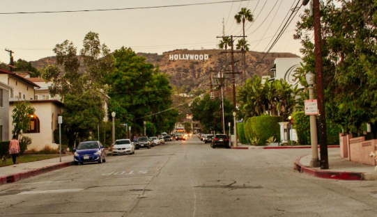 Hollywood Hills, LA, the location of the abandoned Tesla registered in D4vd's name. Photo used with permission from Arnaud Steckle on Unsplash.