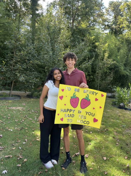 Many homecoming proposals use cute puns and creative designs. Photo used with permission from Parinitha Elisetty (‘26).