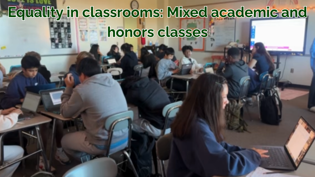 Classes are often mixed at Green Hope, promoting equality among students.