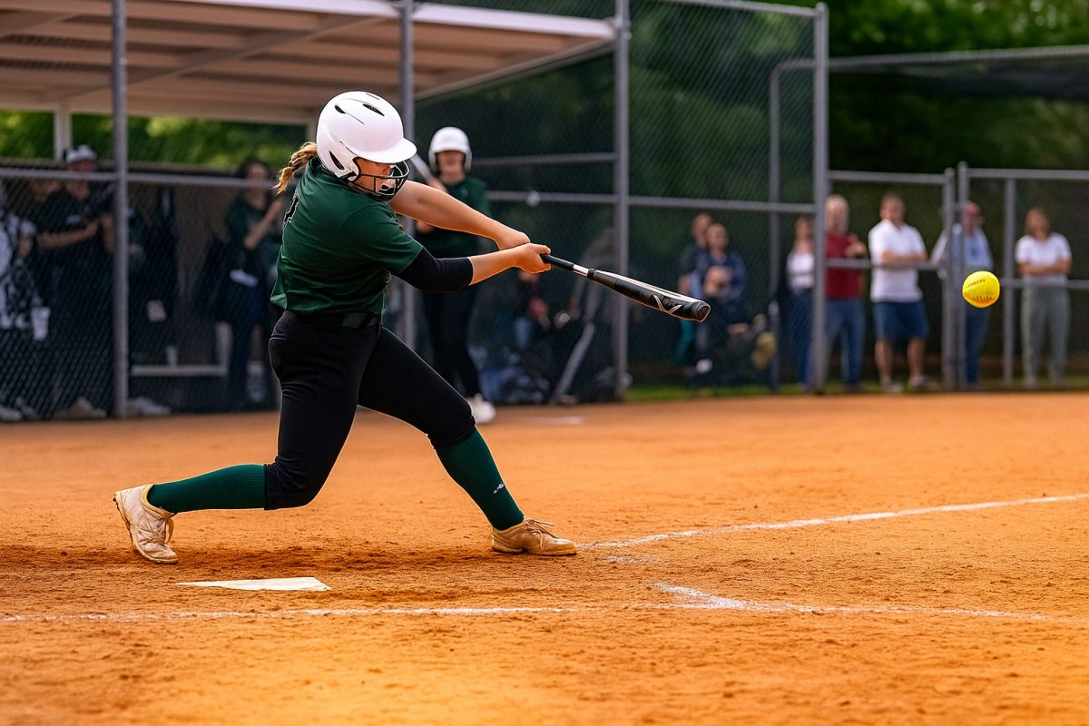 Recently committing to play collegiately, Rachel Baldayga ('26) has been a prolific batter for the Falcons. Photo used with permission from Rachel Baldayga.
