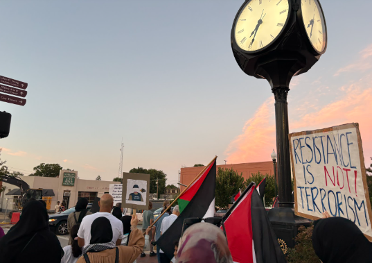 Protests are taking place across America and other countries, such as this one in Cary, NC.