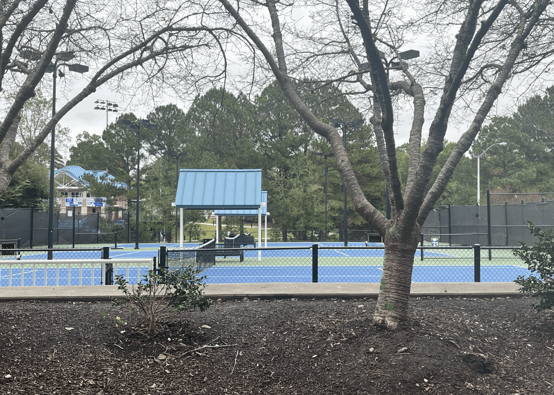 Multiple pickleball courts are located near Cary Tennis Park, free for those to enjoy with family & friends at their will.
