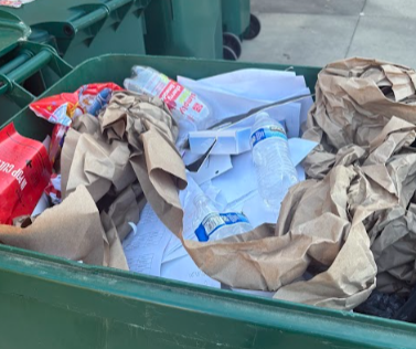 Many students are not aware of which items are recyclable and which items can't be recycled. 
