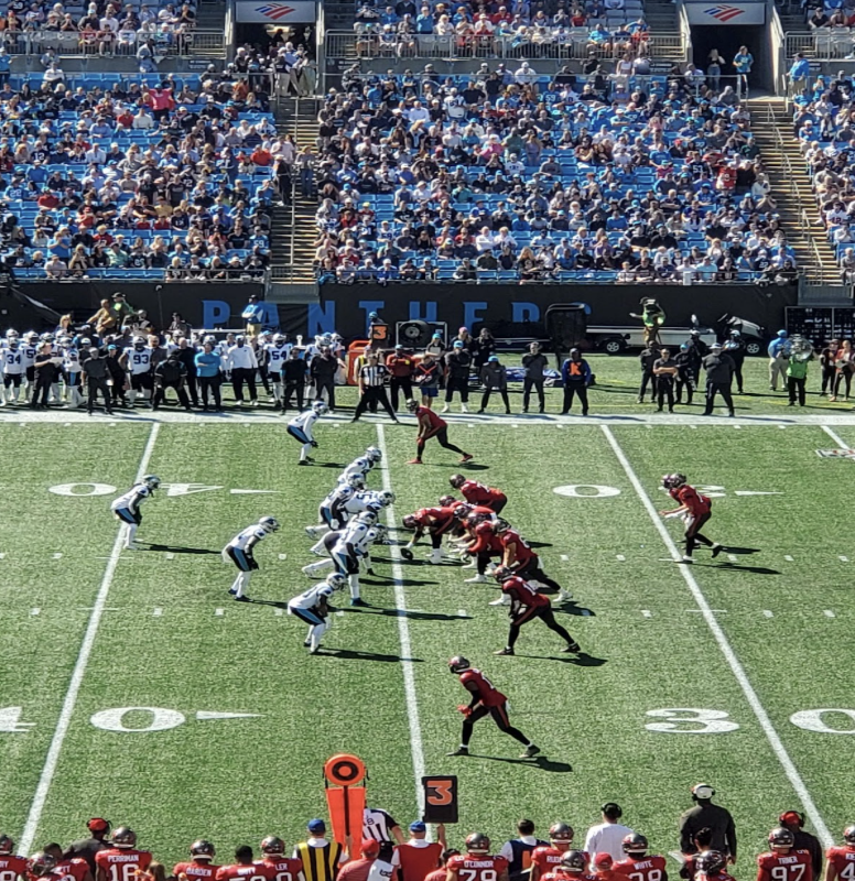 The contending Tampa Bay Buccaneers face off against the Carolina Panthers at Bank of America stadium. Photo used with permission from Tom Gouthro.