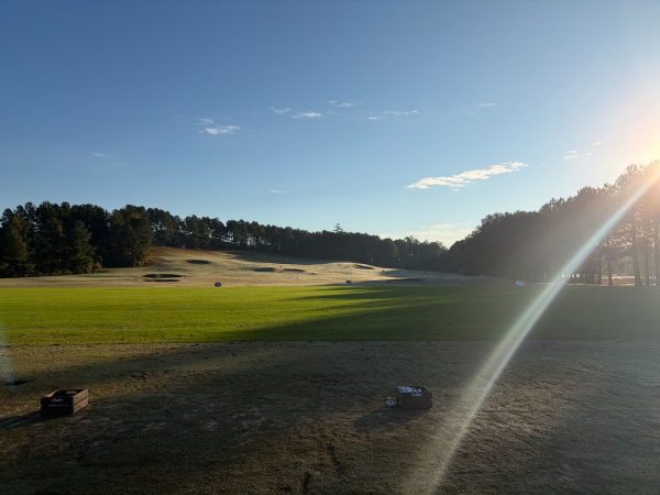 The Club at 12 Oaks, one course used by Green Hope Women’s Golf, awaits the day’s golfers.