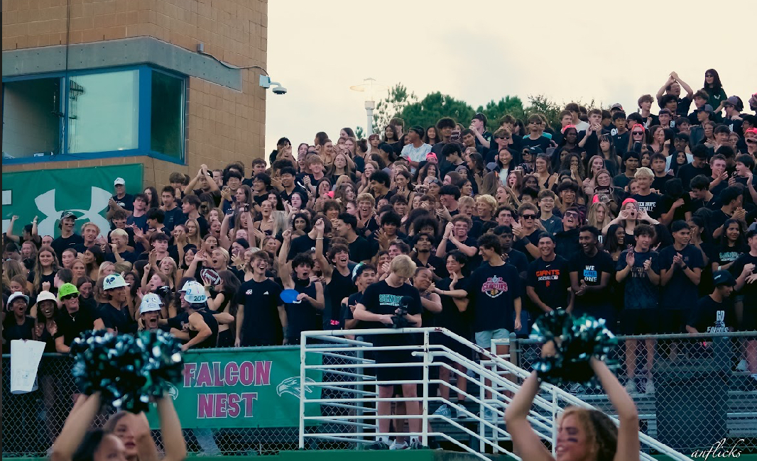 While this scene may look like school spirit gone wild, it may actually showcase something else: The issue of overcrowding at Green Hope High School. Photo used with permission from An Vu.