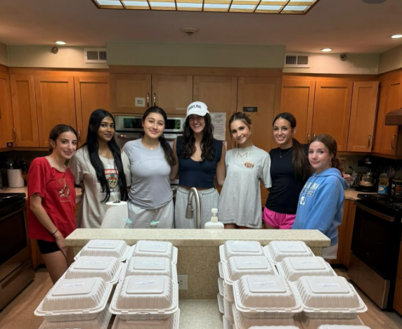 Local volunteer club, Carolina For The Kids, often volunteers at Ronald McDonald House, where they make meals for families. Photo used with permission from club co-president Nisa Dasdemir.