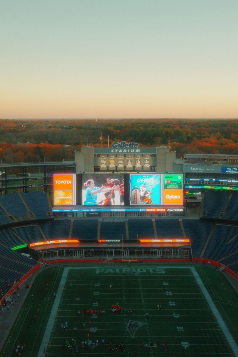 Gillette Stadium in Foxborough is the home of the Patriots, where they hope to return with another Super Bowl victory. Photo taken by Mohammed Shonar via Unsplash.