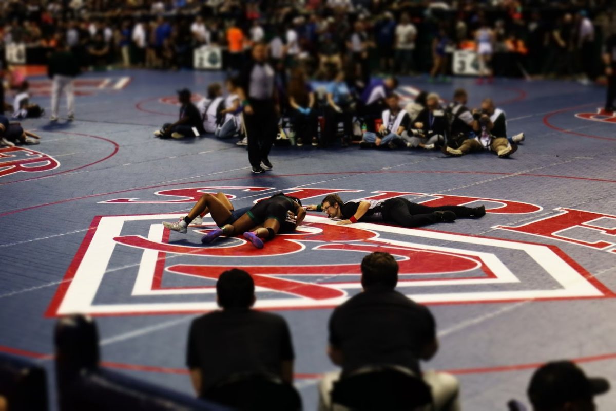 Green Hope wrestlers gave it their all in the Greensboro Coliseum.