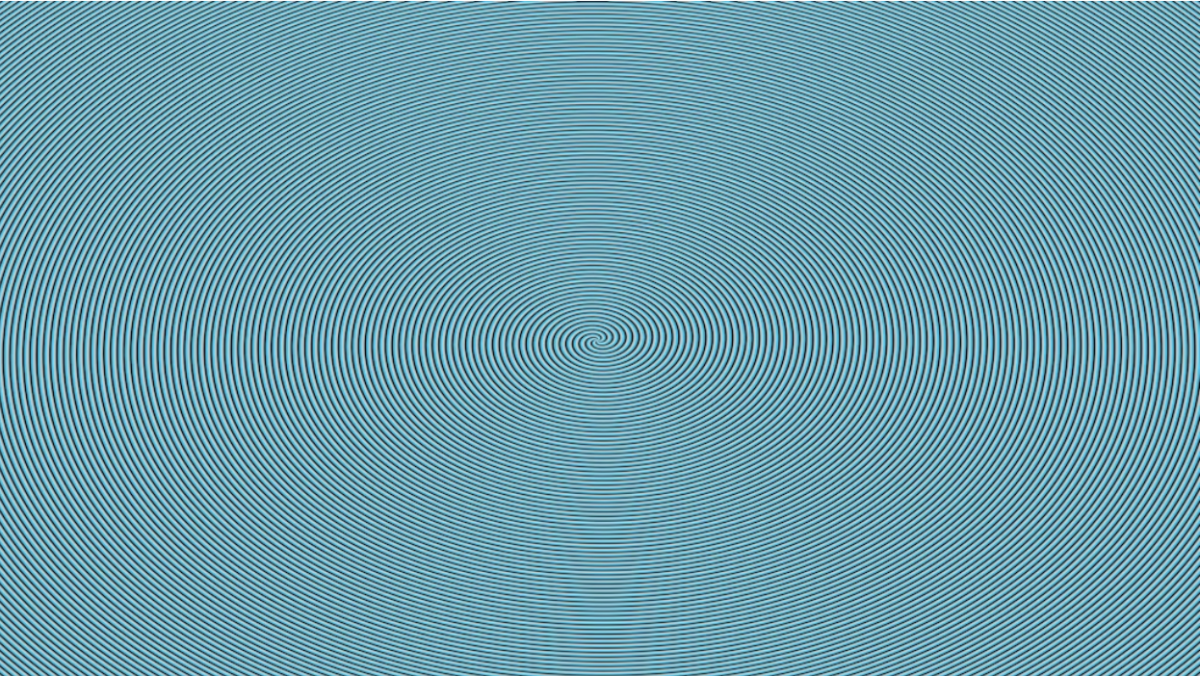 A solid blue background with subtle wave patterns. Photo used with permission of Logan Voss via Unsplash.
