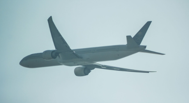 A Boeing 777, the same plane model as MH370, shown in flight. Photo used with permission from Bornil Amin via Unsplash.