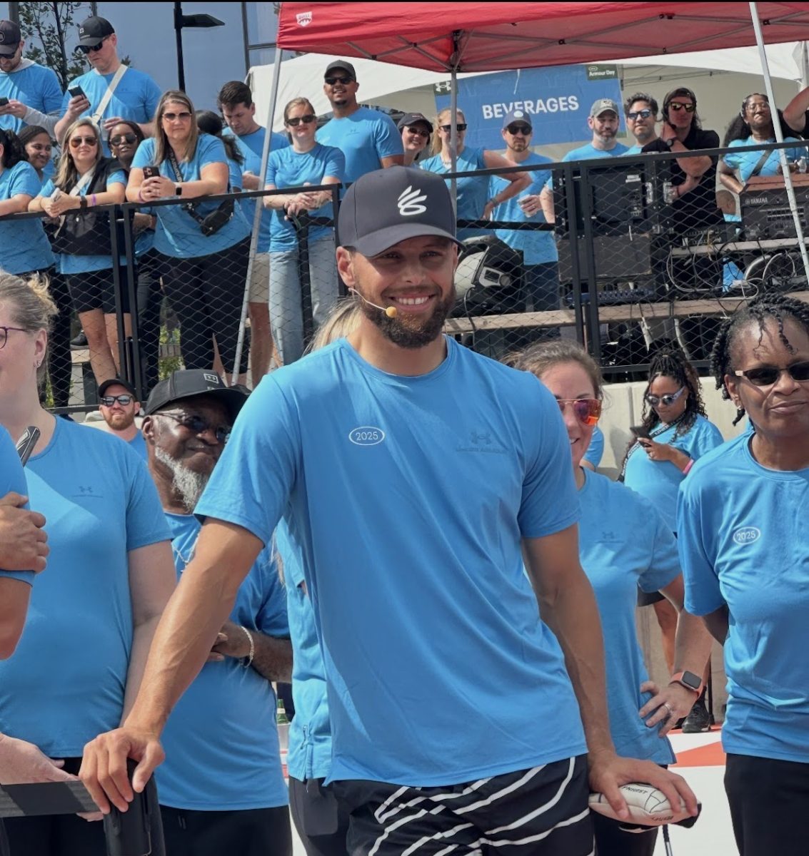 Stephen Curry at an Under Armour event in Baltimore.