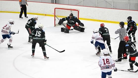 Green Hope hockey is looking to finish this season strong as playoff season approaches. Photo used with permission from Aidan Fielding.