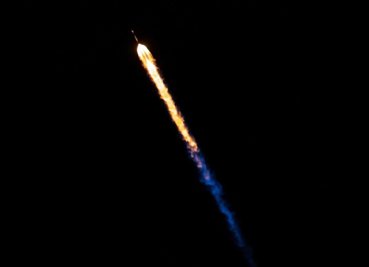 Image of a rocket in space. "Project Hail Mary" tells the story of a science teacher who wakes up stranded in space with no memory of how he got there. Photo used with permission by SpaceX on Unsplash.