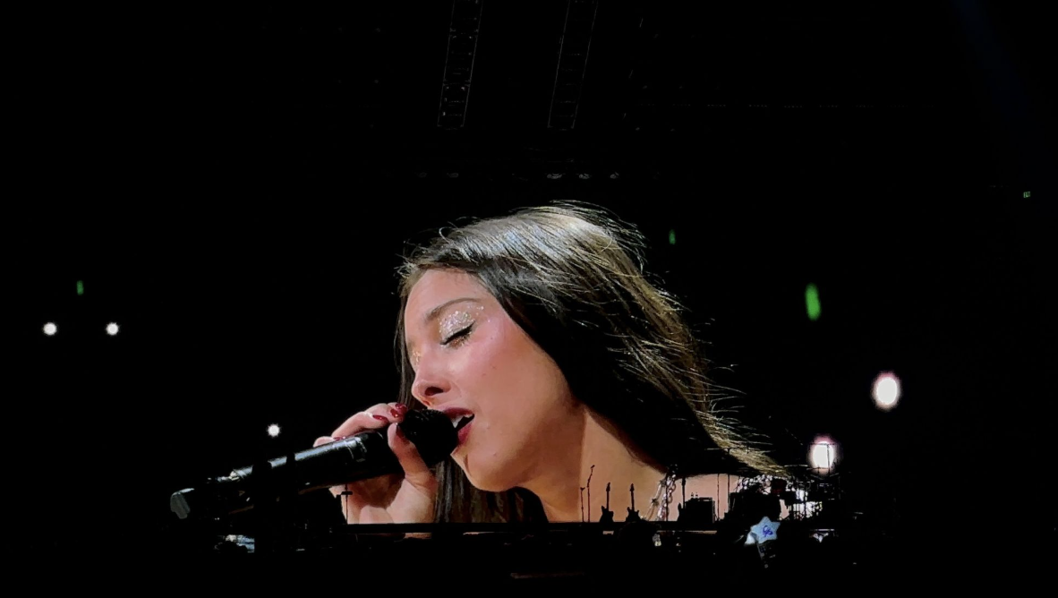 Photo of Olivia Rodrigo performing at her GUTS tour. Photo used with permission of Natalie Dunaway
