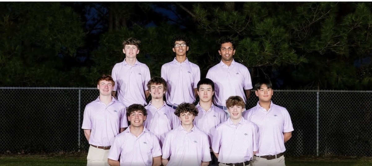 Green Hope men's golf shines under the spotlight. Two players, Eli Taylor and Will Burgwyn, have both made this year's All-Conference team. Photo used with permission from @greenhopefalcons on Instagram.