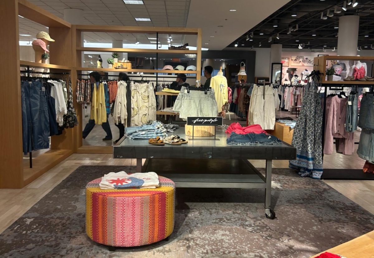 A display at Nordstrom in Durham, NC. While malls once used to be a place for teens and young adults to hang out, shop and eat without the stress of school or home life, many now feel empty with policies put in place restricting teens' access to malls and the safe space it once provided.